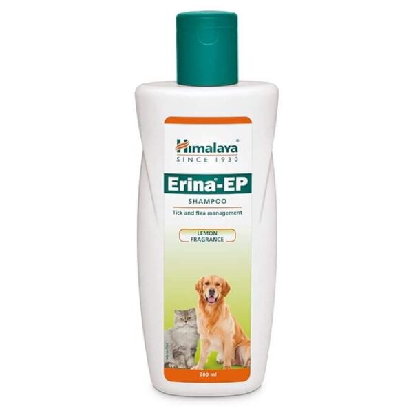 200ml CAT & Dog Shampoo Flea and tick Erina-EP, Lemon Fragnance