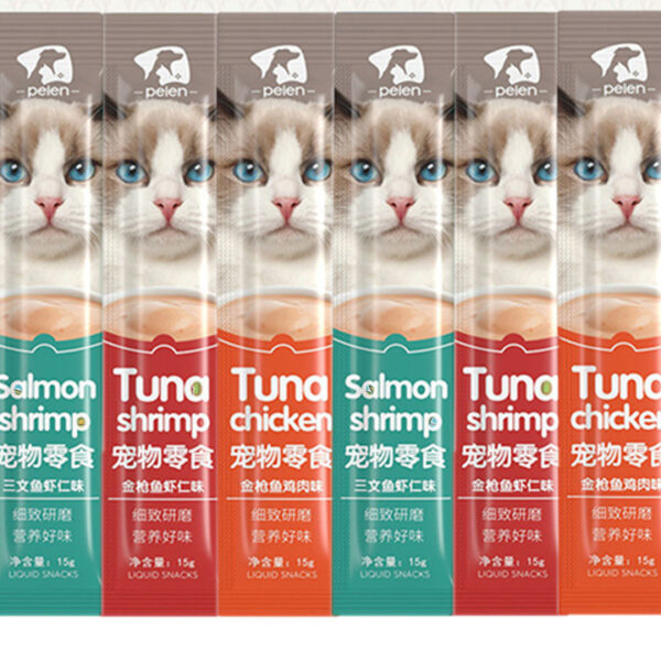 Peien Cat treat food, chicken, Tuna, Salmon flavor, Kitten & cat Wet tretty snacks food