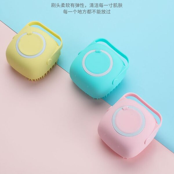 Cat, Dog shower gel, massager, brush Silica gel soft-bristled, cat shower brush