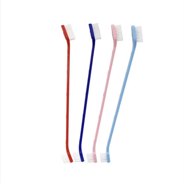 Toothbrush with long stick for dog, cat, pets