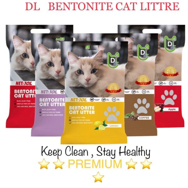 Cat litter 5L/10L/25L, Intact Packet Good quality bentonite litters