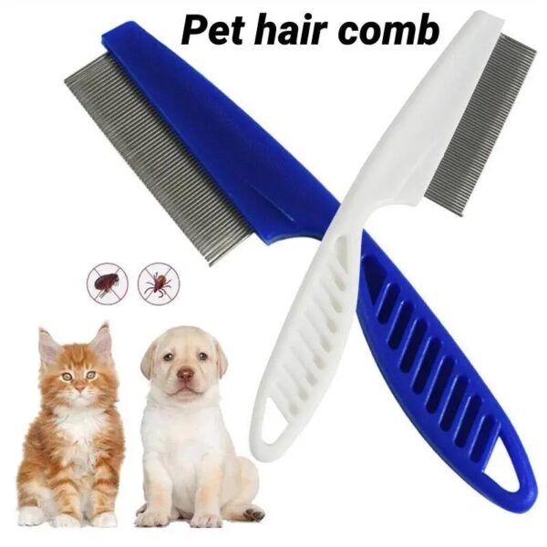 Pet Stainless steel grooming Combs Hair Brush Shedding flea lice Trimmer