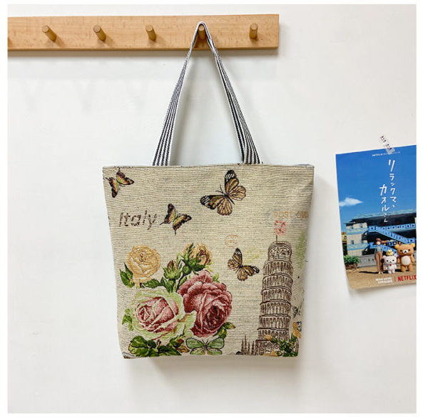 Italy Paris Women’s Multifunctional Tote Bag, Large Capacity Laptop Bag for College