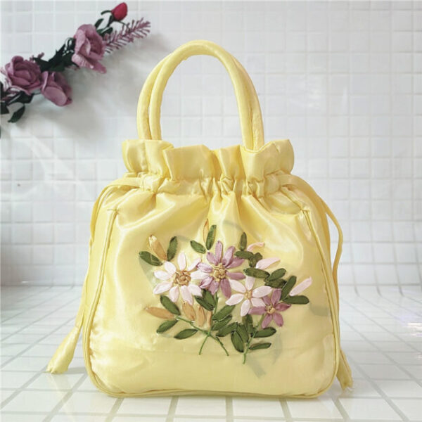 Embroidered Potli Bag for Holud Wedding Batwa Ladies Handbag
