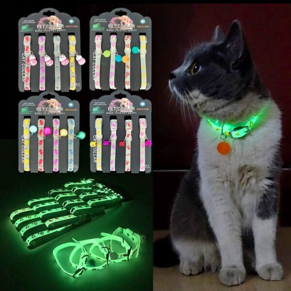 Radium Cat Collar With kitty, Pet Puppy Dog, cat radium belt