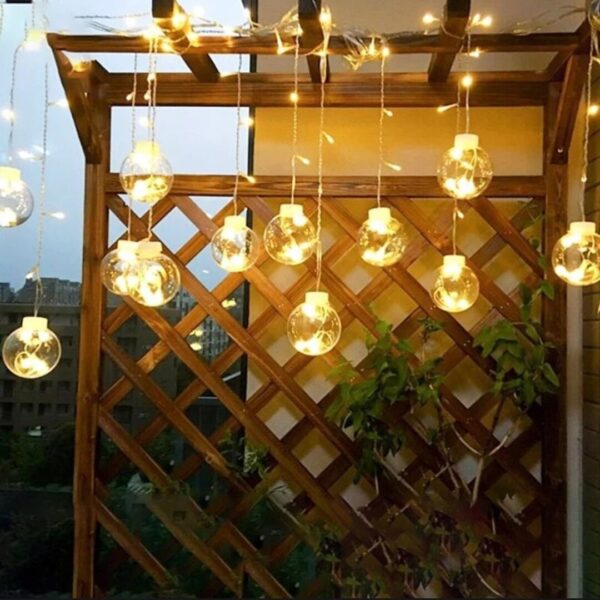 Wish Ball LED Fairy Light for Curtains- 16 feet, 12 Wish Ball-MHN - light decoration (P-3570)