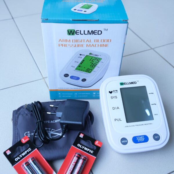 Wellmed Arm Digital Blood Pressure Monitor BP Machine ( Without Battery ) (P-2918)